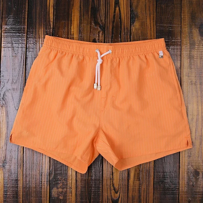 Short pour homme – Coupe décontractée – Tissu respirant – Taille élastique avec cordon
