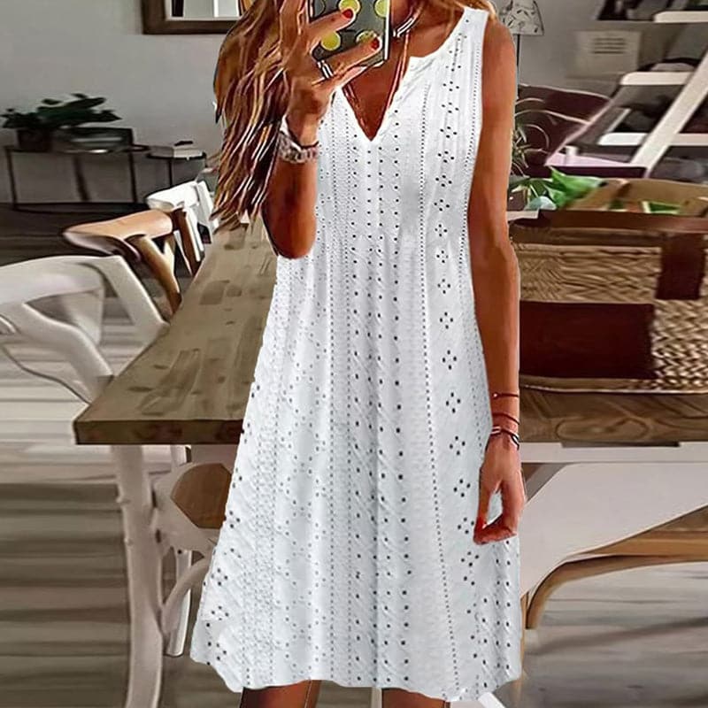 Sophie - Robe d'été élégante avec broderie en dentelle