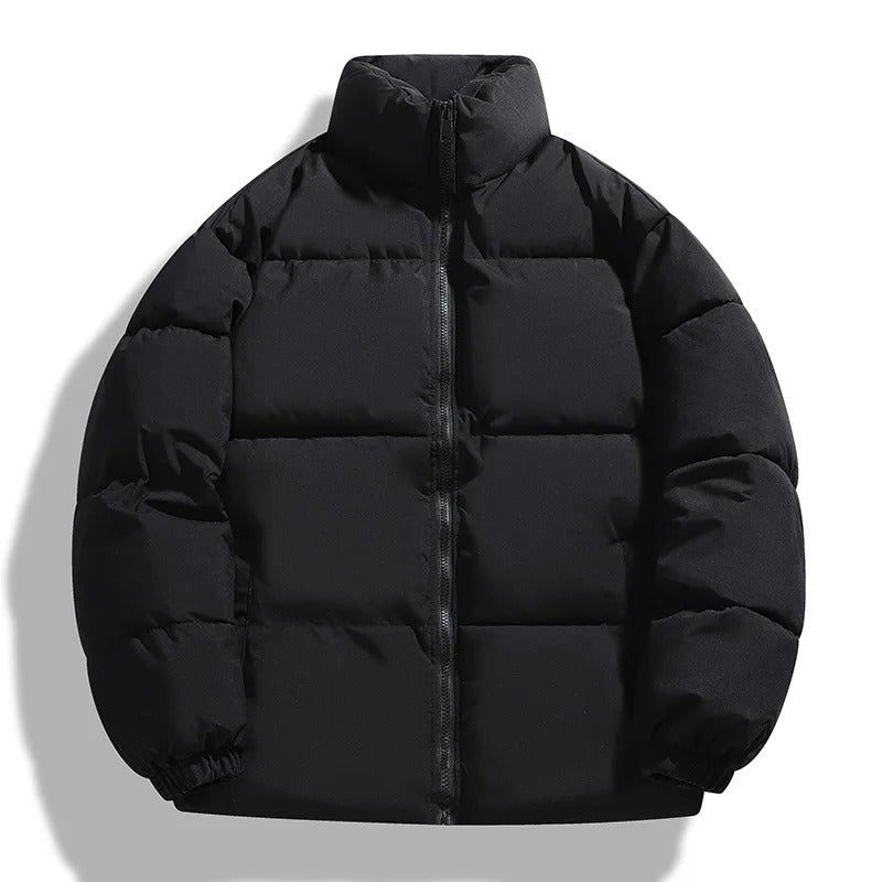 Veste matelassée homme – Coupe oversize – Col montant – Fermeture zippée – Poignets élastiques