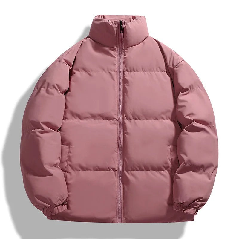 Veste matelassée homme – Coupe oversize – Col montant – Fermeture zippée – Poignets élastiques