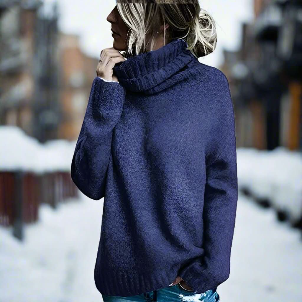 Pull à col roulé chic, chaud et confortable pour femme