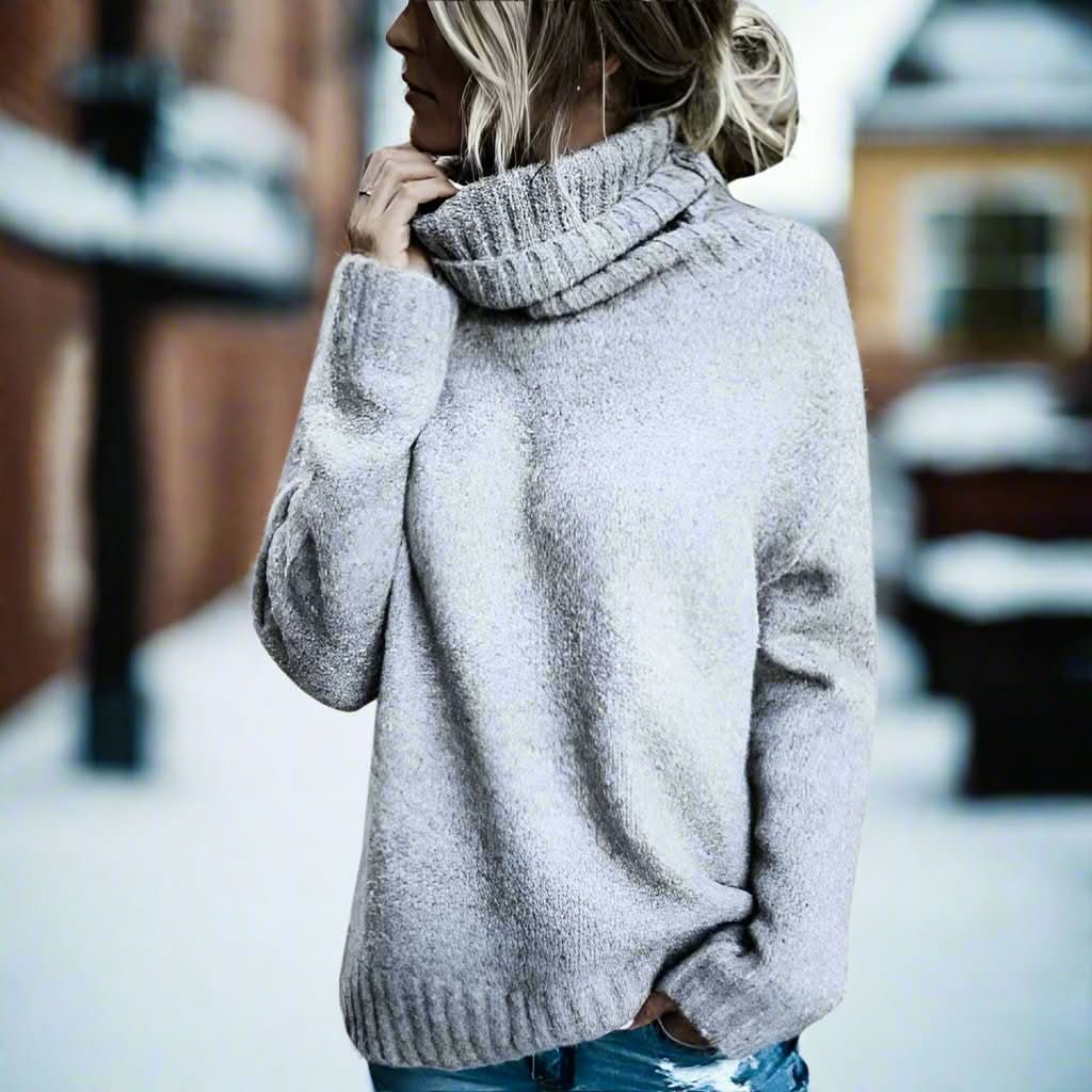 Pull à col roulé chic, chaud et confortable pour femme