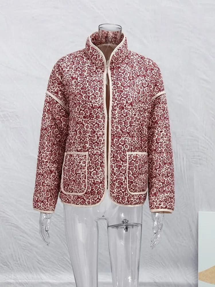 Veste florale intemporelle, légère et élégante pour femme