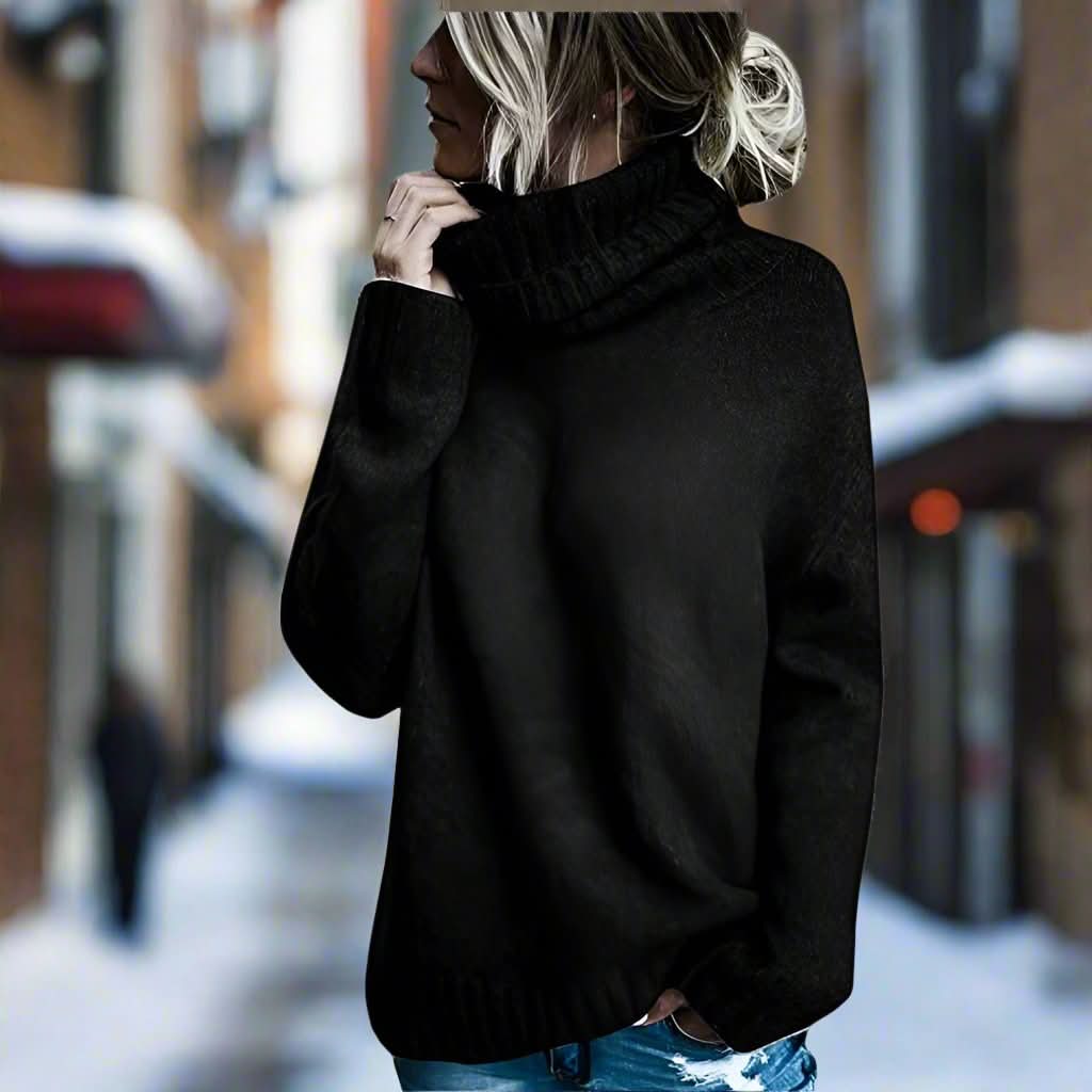 Pull à col roulé chic, chaud et confortable pour femme