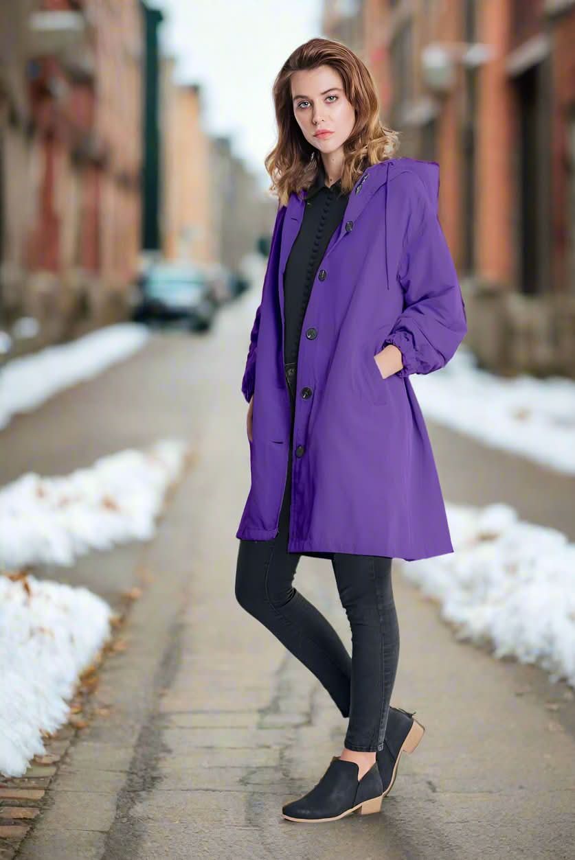 Veste de pluie légère, confortable et protectrice pour femme