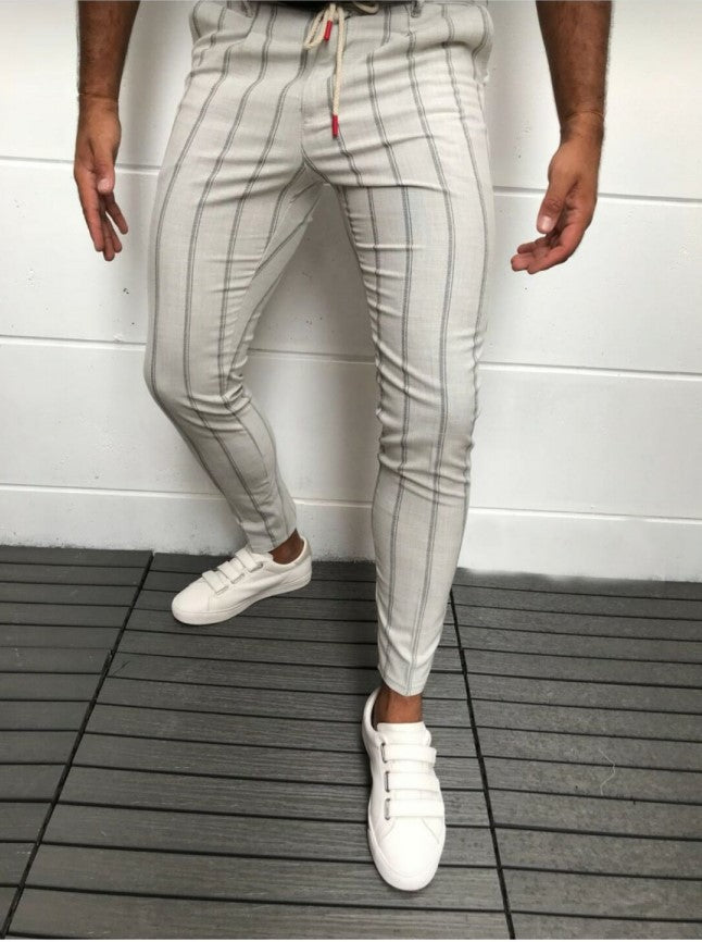 Alan - Pantalon rayé élégant