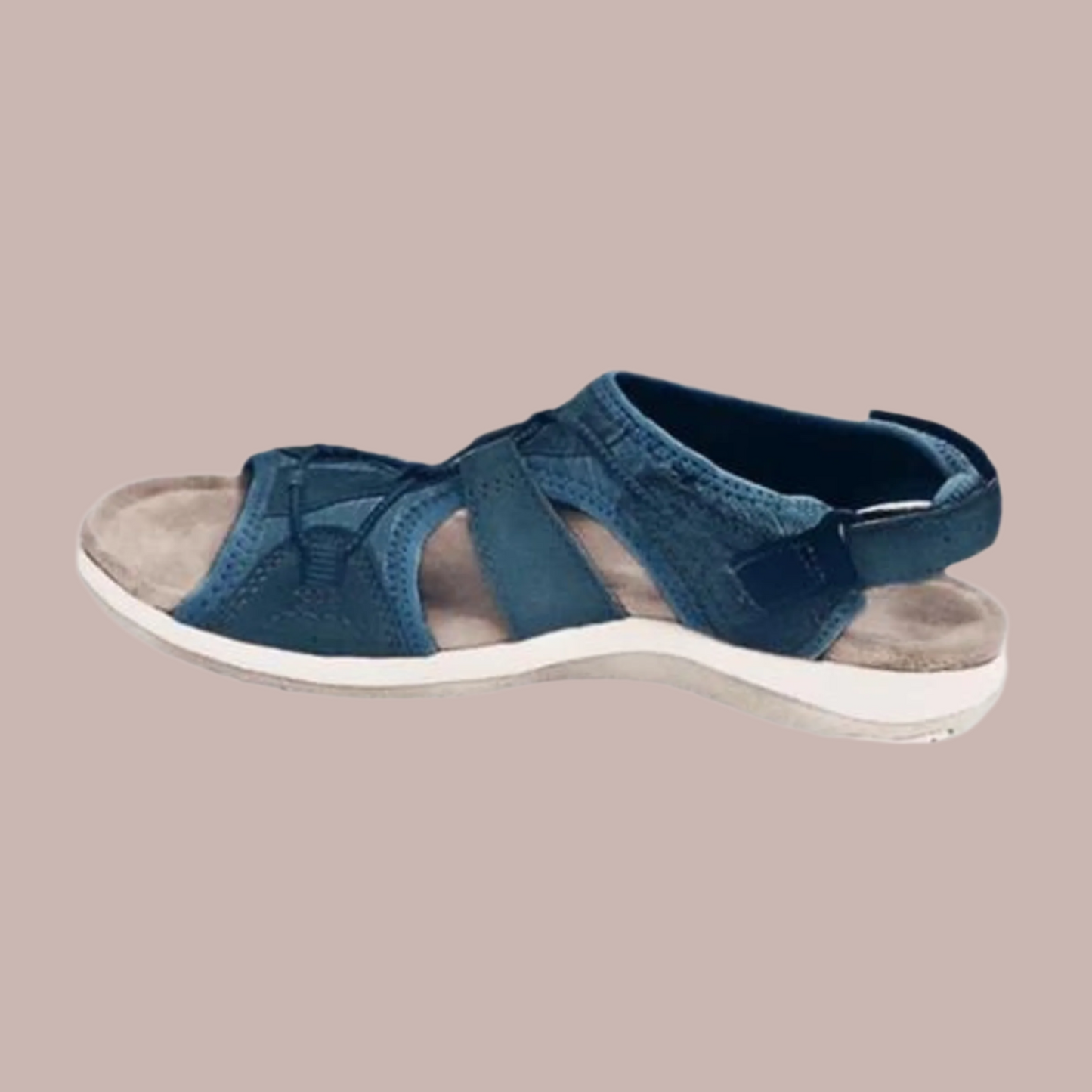 Sandales femme – Bout ouvert – Semelle coussinée – Brides réglables confort