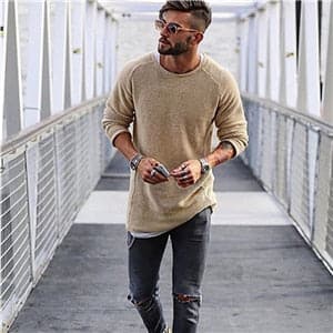 Helge - Pull tricoté à la mode pour homme