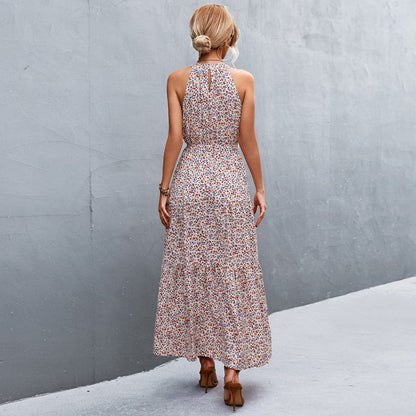 Kamina - Robe d'été élégante sans manches à motif floral