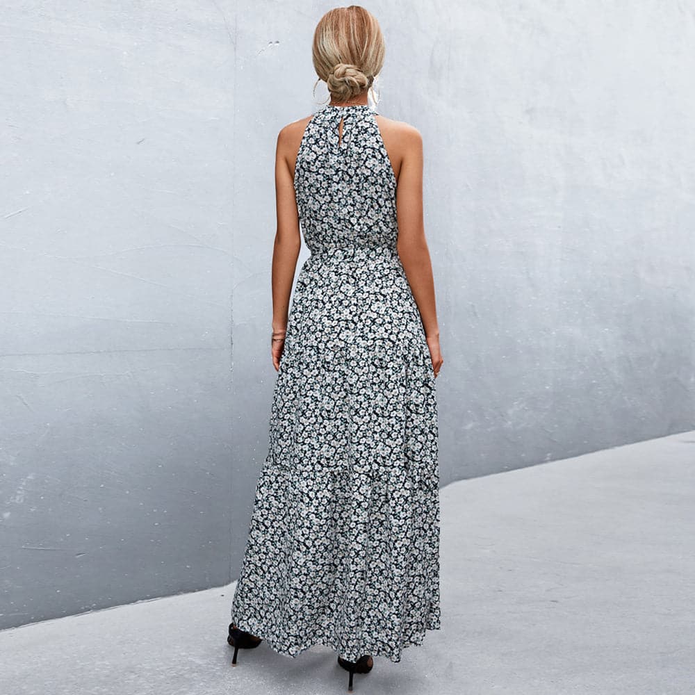 Kamina - Robe d'été élégante sans manches à motif floral