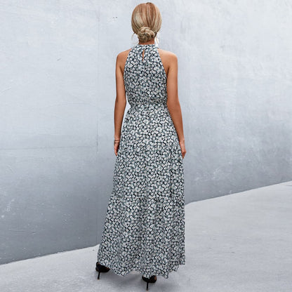 Kamina - Robe d'été élégante sans manches à motif floral