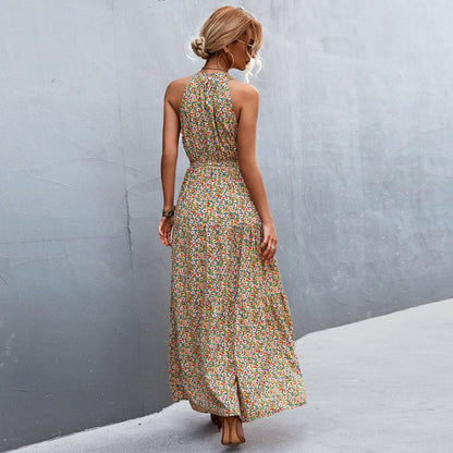 Kamina - Robe d'été élégante sans manches à motif floral