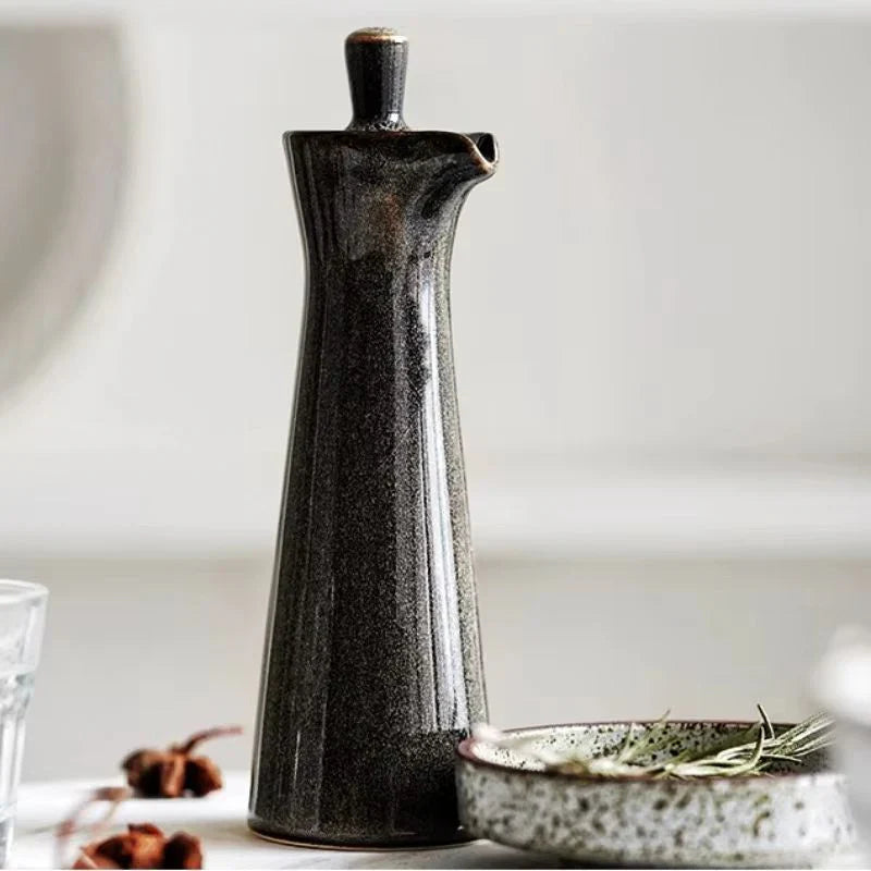 Carafe Élancée en Céramique Avec Bec Verseur