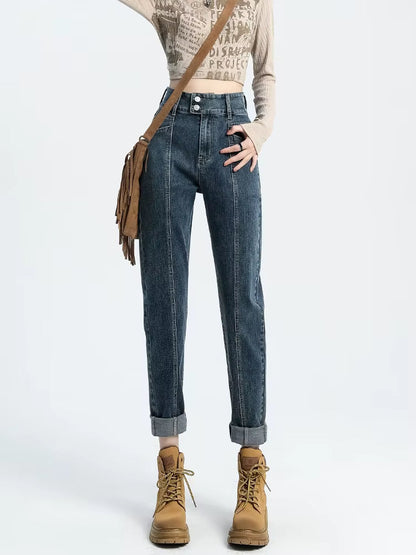 Élodie Jean Taille Haute Denim | Double-Take Jean