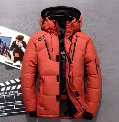 Veste homme – Coupe standard matelassée – Déperlante – Capuche – Poches zippées