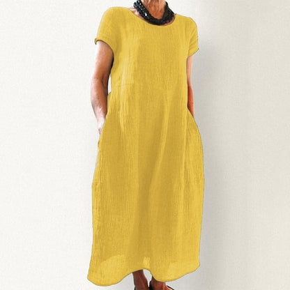 Darlene - Robe longue élégante en coton