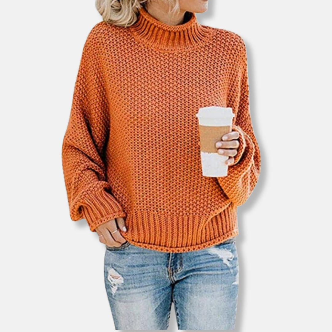 Léa Confortable Pull En Grosse Maille | Pull Confortable