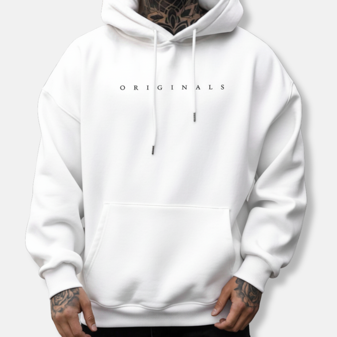Sweat à capuche homme – Coupe décontractée – Coton – Poche kangourou – Style streetwear