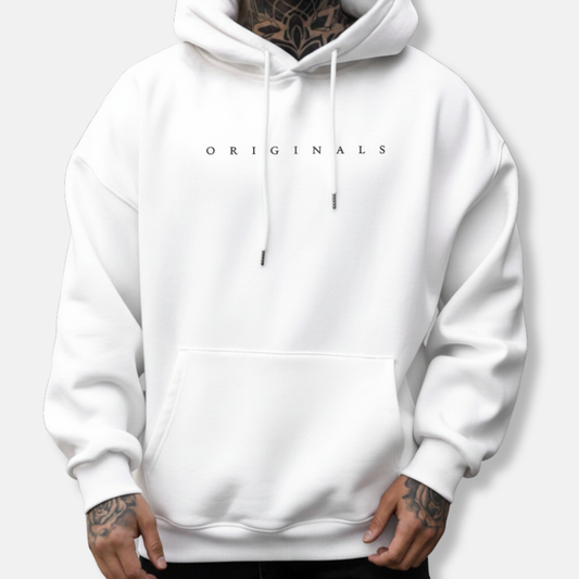 Sweat à capuche homme – Coupe décontractée – Coton – Poche kangourou – Style streetwear