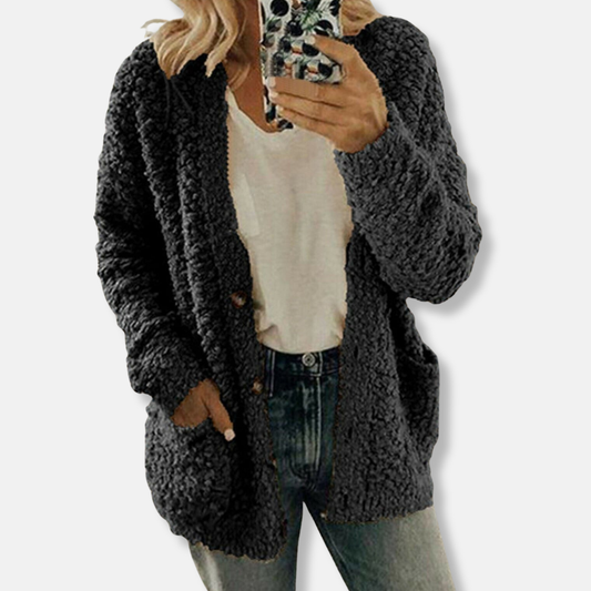 Amélie Cardigan Laine Chaleur Douce | Cardigan Chaud Femme