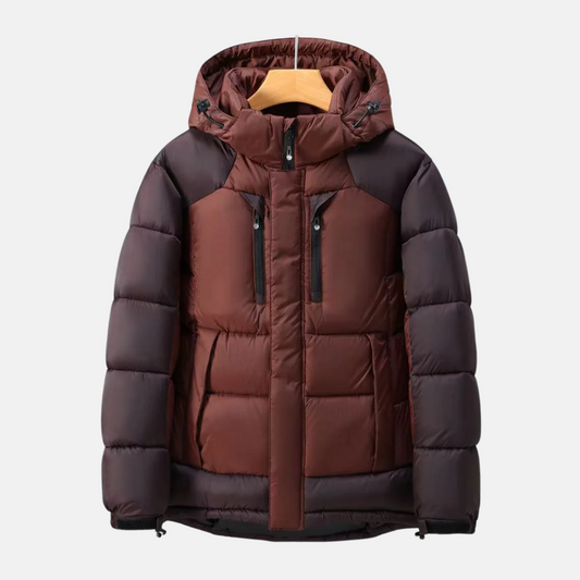 Homme Veste - Col Montant Avec Capuche - Manches Longues Ajustables
