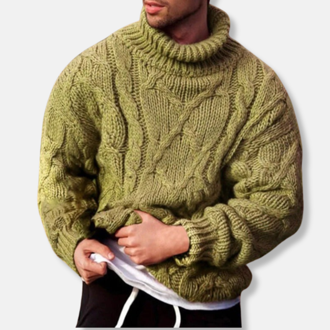 Olivier Oversized Pull | Col Roulé Manches Longues Pull