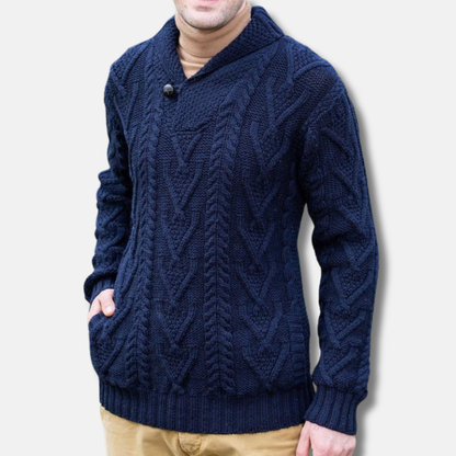 Olivier Pull Col Châle Boutonné | Homme Pull