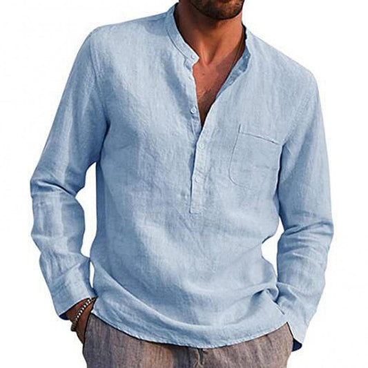 Andreas - Chemise d'été décontractée avec poche de poitrine