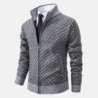Olivier Cardigan Jacquard | Chic Cardigan Homme