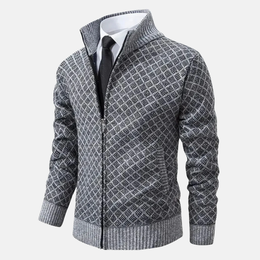 Olivier Cardigan Jacquard | Chic Cardigan Homme