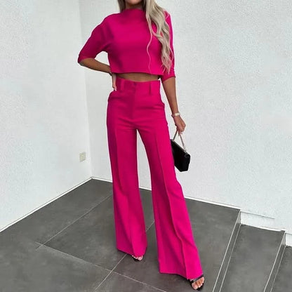 Ensemble Femme - Tailleur Pantalon Élégant - Slim Fit - Tissu Confortable - Style Chic et Moderne