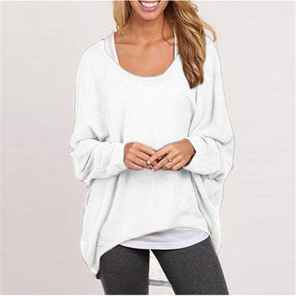 Pull femme – Coupe oversize – Maille légère – Longueur tunique – Manches longues