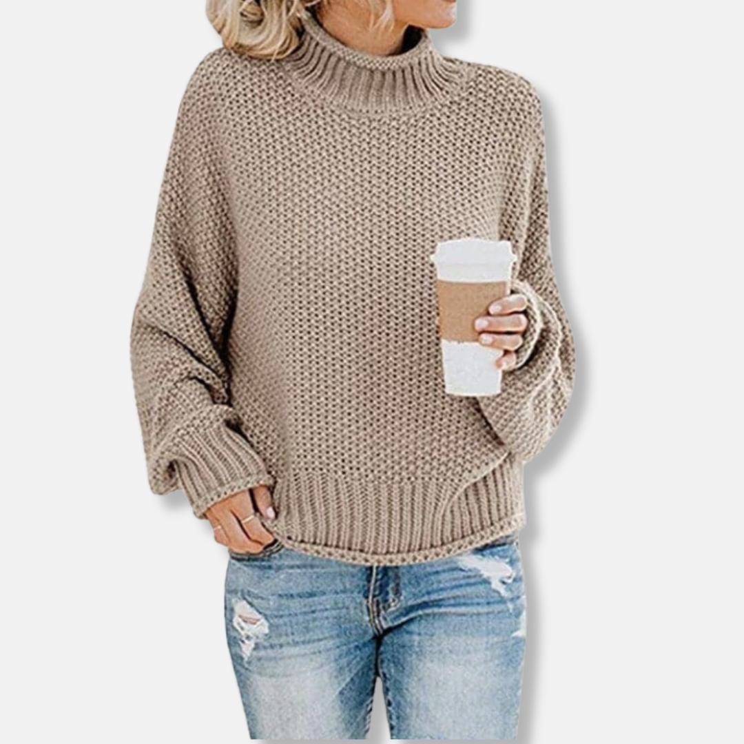 Léa Confortable Pull En Grosse Maille | Pull Confortable