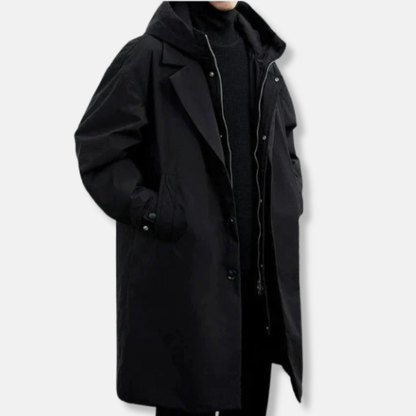 Arthur Manteau Oversize | Imperméable Long À Capuche Manteau