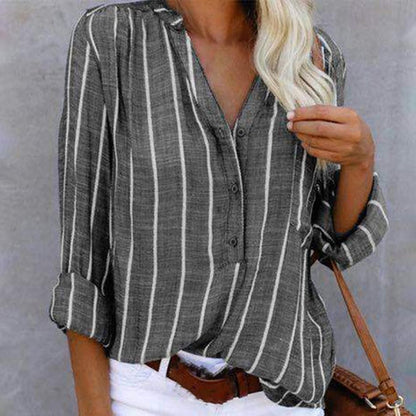 Olivia - Magnifique blouse rayée en coton