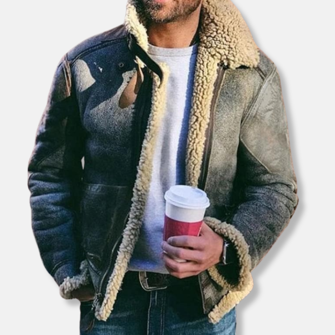 Olivier Veste en Cuir Pour Homme | Classique Veste