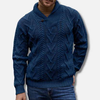 Olivier Pull Col Châle Boutonné | Homme Pull