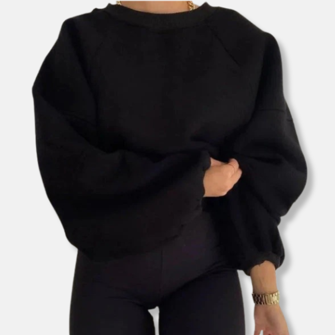 Anna Sweatshirt Oversized à Manches Bouffantes | Sweatshirt Casual