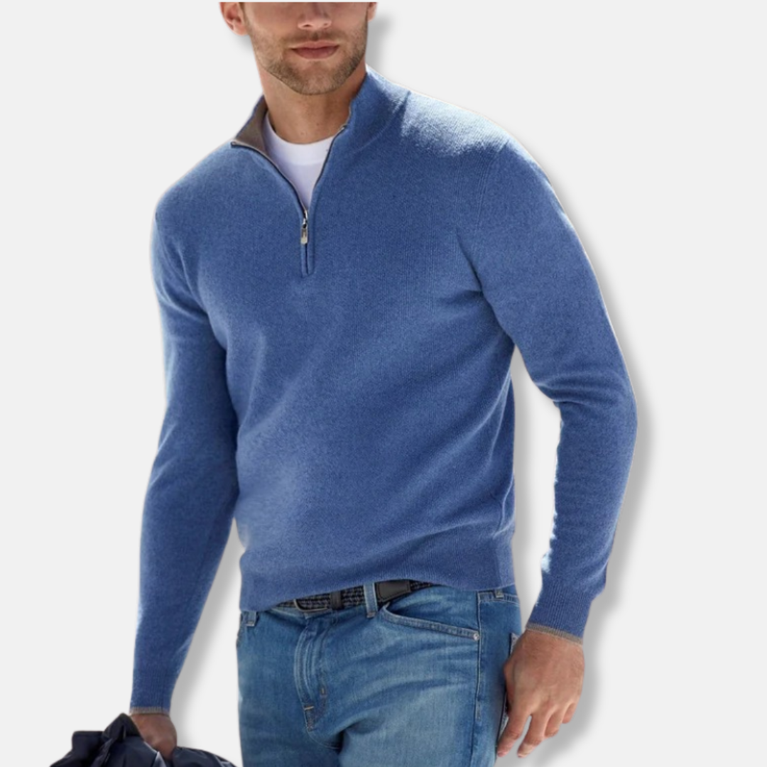 Amélie Pull Ajusté | Fermeture Éclair Pull