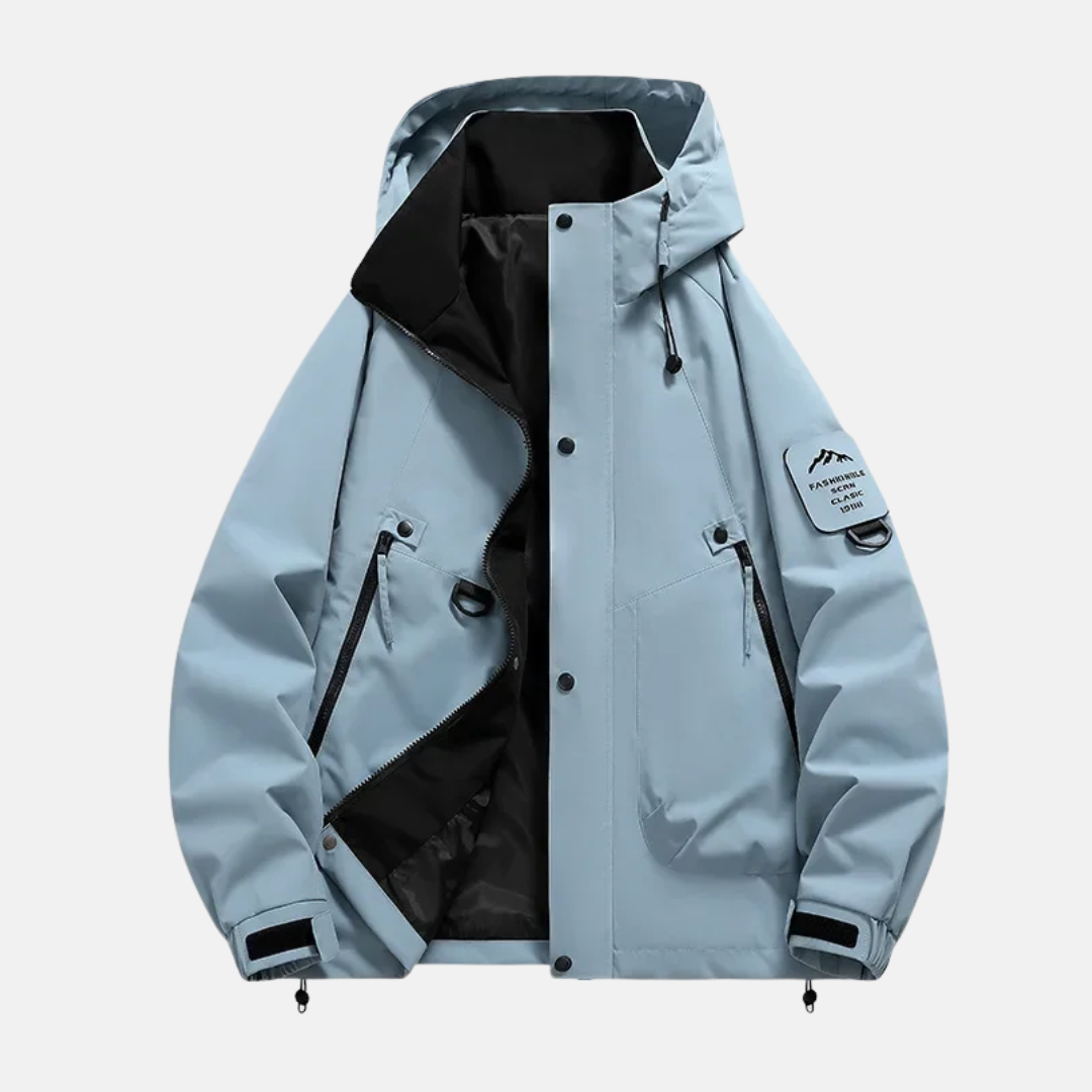 Homme Veste - Tissu Tissé - Coupe Décontractée - Capuche Ajustable - Manches Longues