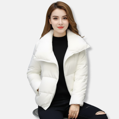 Veste matelassée femme – Coupe régulière – Col montant – Fermeture zippée – Poches sécurisées