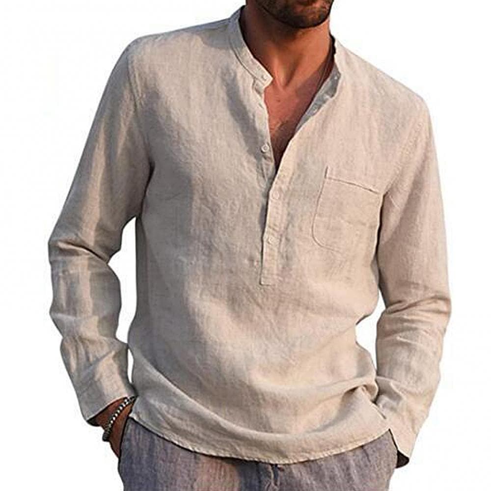 Andreas - Chemise d'été décontractée avec poche de poitrine