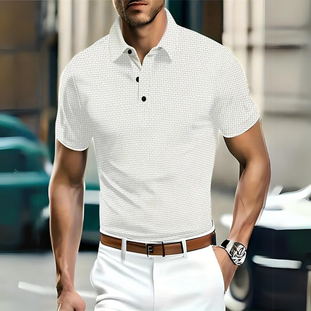 Polo homme – Coupe slim – Maille douce respirante – Manche courte – Look décontracté