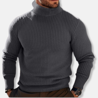 Henri Pull Col Roulé Ajusté | Manches Longues Pull