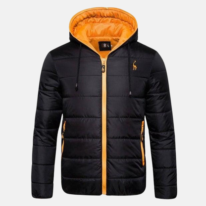 Veste matelassée homme – Coupe régulière – Capuche – Déperlante – Poches zippées