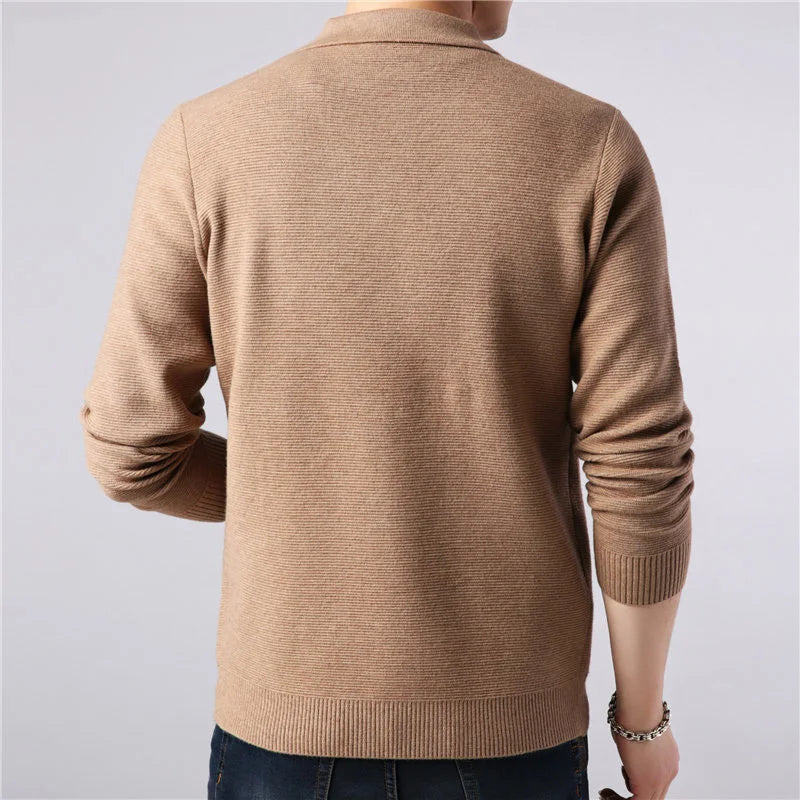 Henri Cardigan Col Classique | Coupe Ajustée Cardigan