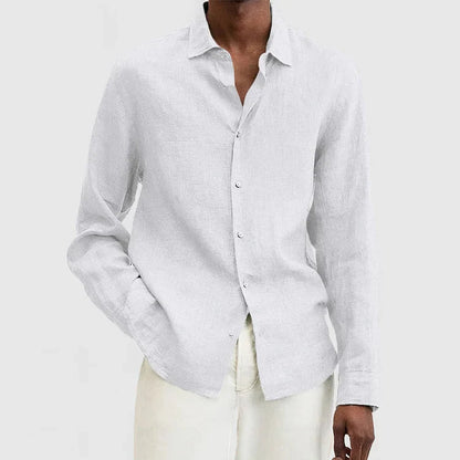 Chemise homme – Coupe décontractée – Tissu respirant – Manches longues élégantes