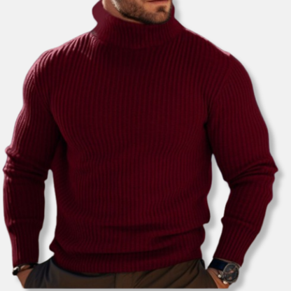 Henri Pull Col Roulé Ajusté | Manches Longues Pull