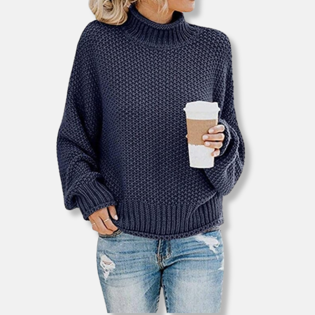 Léa Confortable Pull En Grosse Maille | Pull Confortable