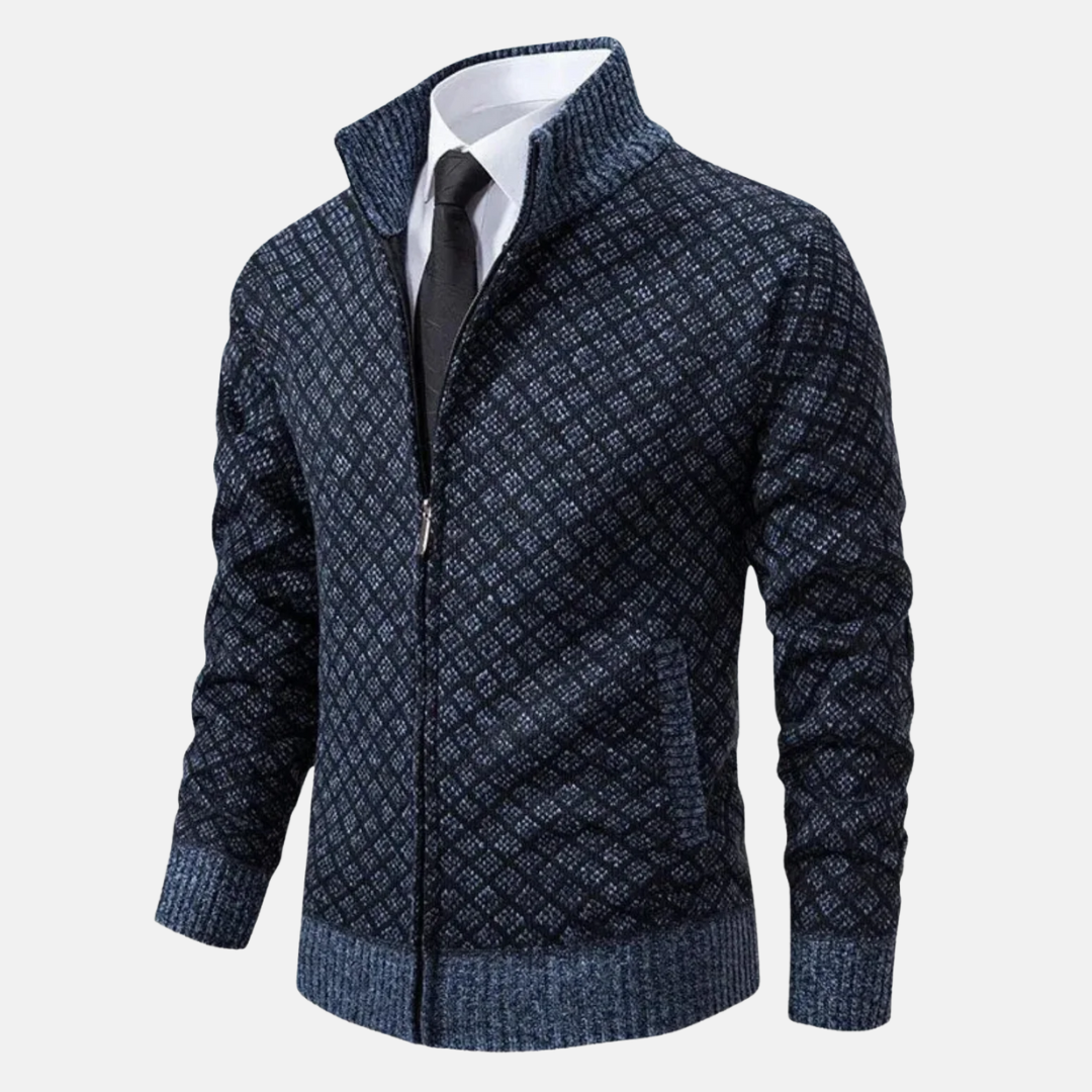 Olivier Cardigan Jacquard | Chic Cardigan Homme